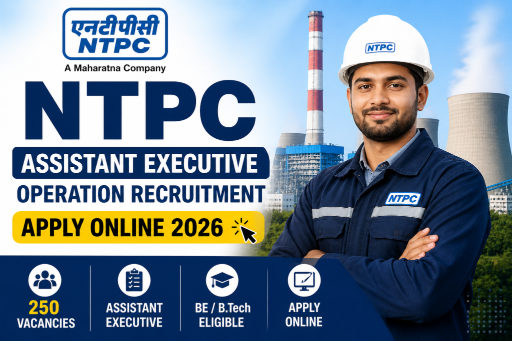 NTPC Assistant Executive Operation Recruitment Apply Online 2026