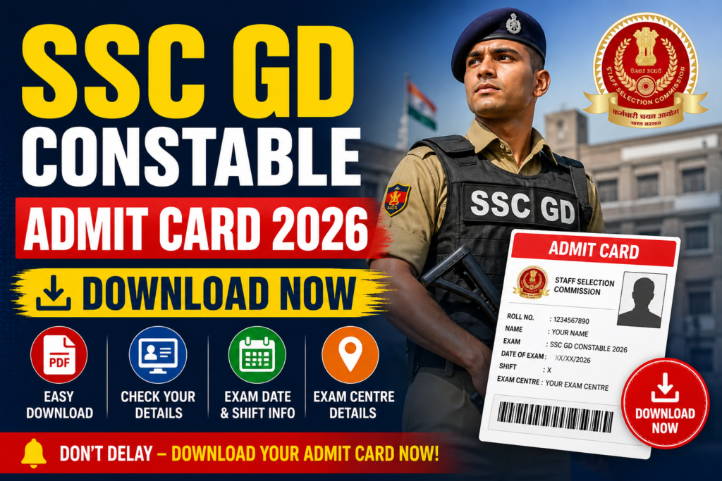 SSC GD Constable Admit Card 2026