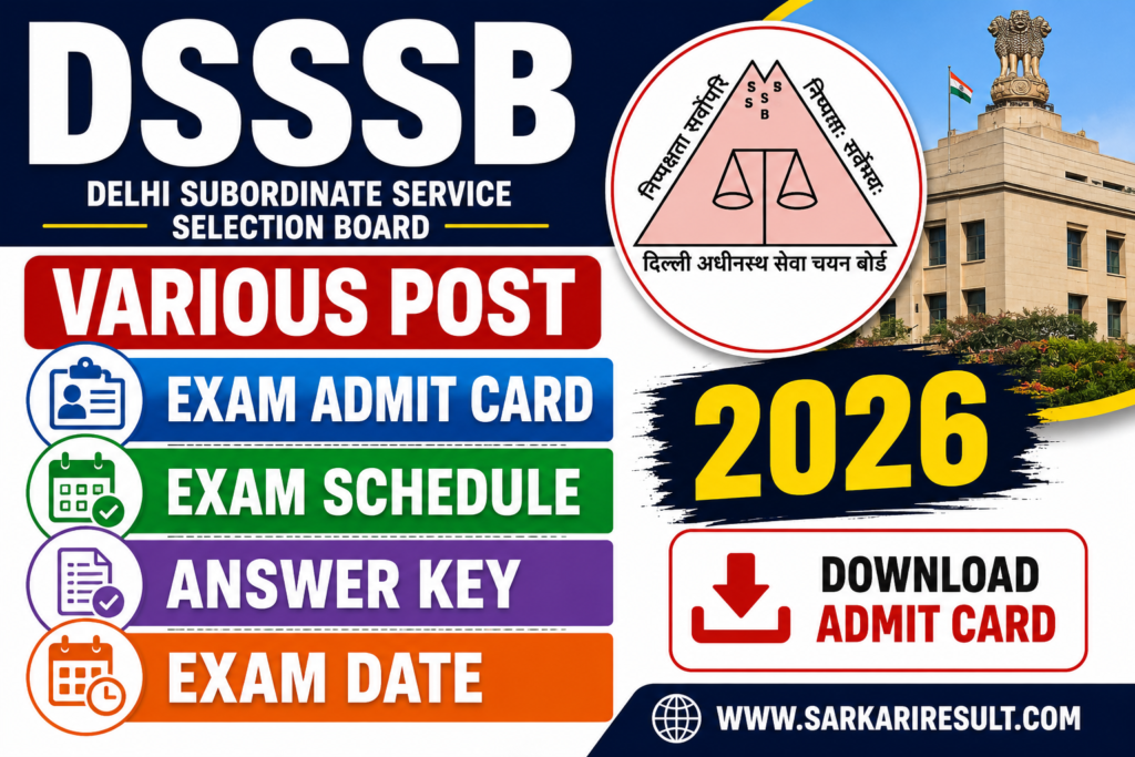 DSSSB exam