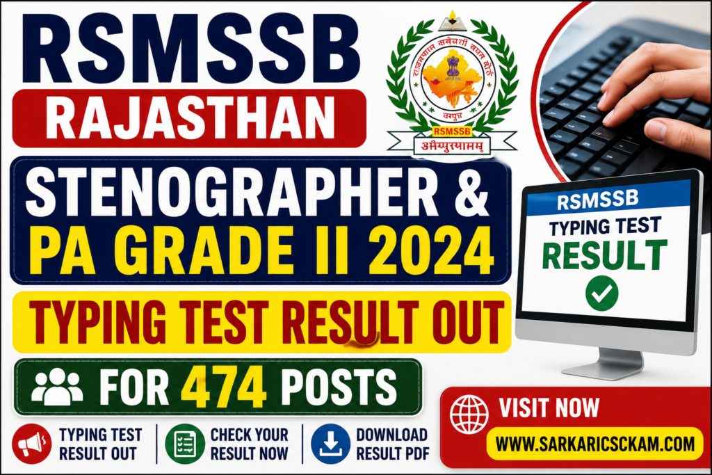 RSMSSB Typing Test Result